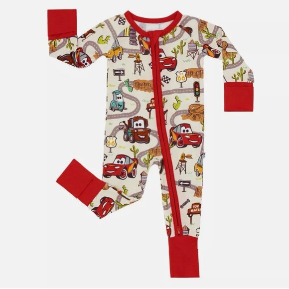 NEW Little Sleepies CARS Radiator Springs 0-3 months Zippies Disney Pixar - Picture 2 of 5